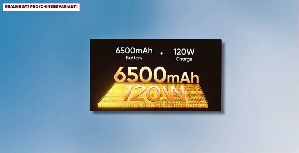 realme gt 7 pro battery mah